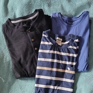3 men's shirts.  Medium